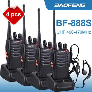 Baofeng BF888S Przenośny radio Oryginał 5 W BF-888S 5 km UHF 400-470 Mhz Nadajnik Przenośny Dwukierunkowe radio BF 888S Domofon