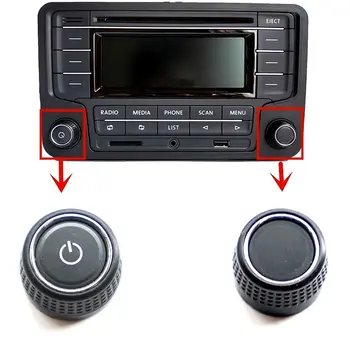 1 szt. dla Volkswagen New Jetta cd Touran New Bora LaVida Przełącznik Radia Samochodowego Przełącznik Pokrętło Głośności Odtwarzacza CD