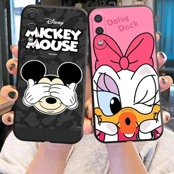 Etui Do telefonu Disney z myszką Miki Dla Samsung Galaxy M11 M12 M10 M30 M20 M22 M32 M51, Pokrywa Tylna, Czarny Pokrowiec Silikonowy